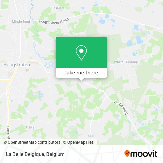 La Belle Belgique map