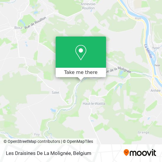 Les Draisines De La Molignée plan