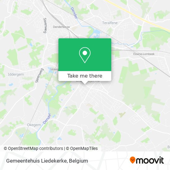 Gemeentehuis Liedekerke map