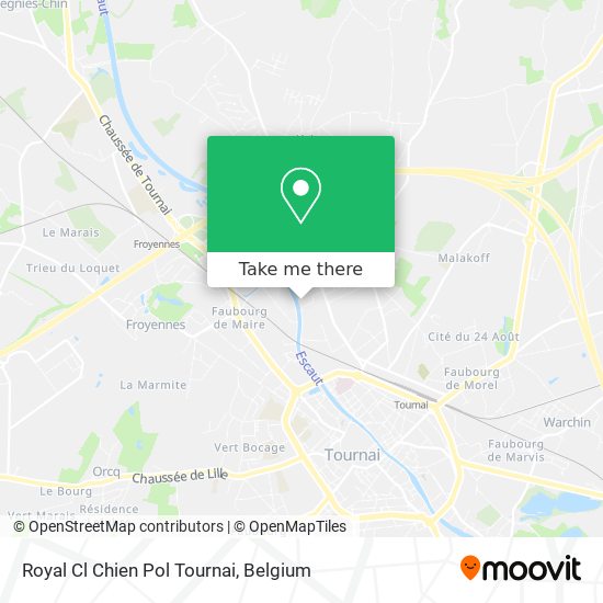 Royal Cl Chien Pol Tournai map