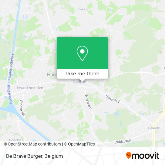 De Brave Burger map