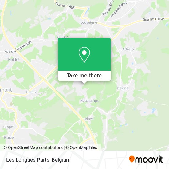 Les Longues Parts map