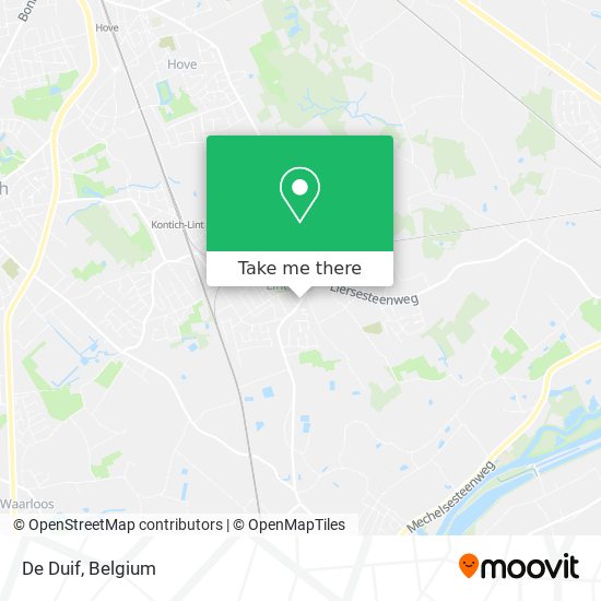 De Duif map