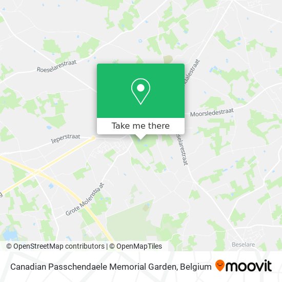 Canadian Passchendaele Memorial Garden plan