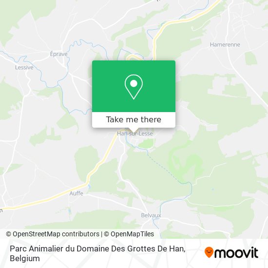 Parc Animalier du Domaine Des Grottes De Han map