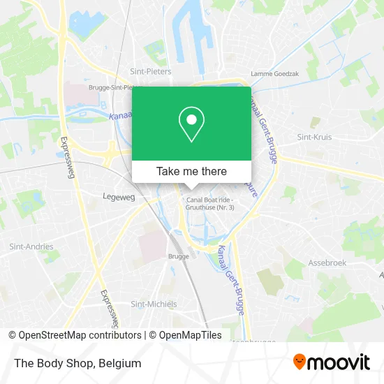 The Body Shop map