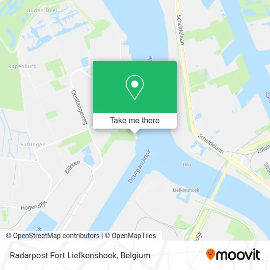 Radarpost Fort Liefkenshoek map