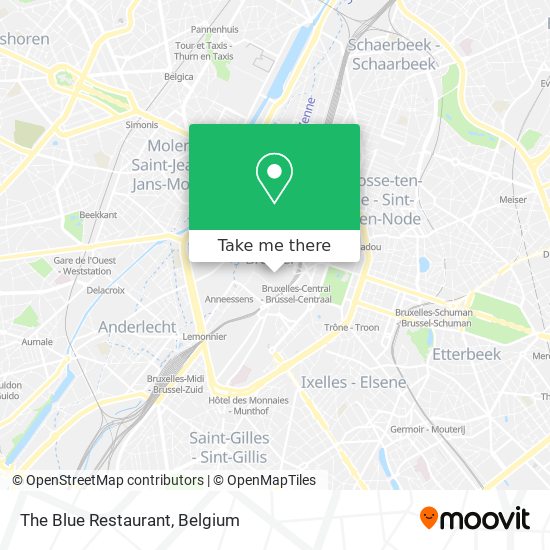 The Blue Restaurant map