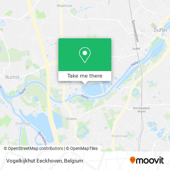 Vogelkijkhut Eeckhoven map