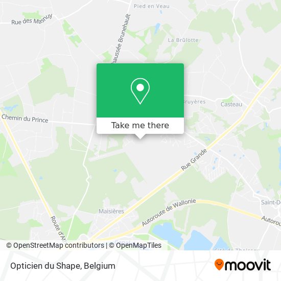 Opticien du Shape map