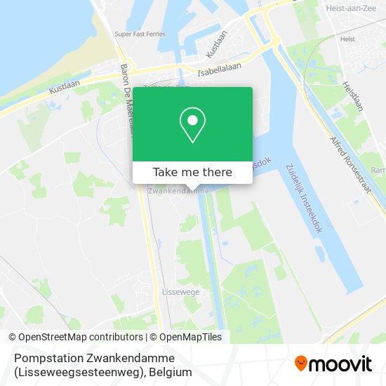 Pompstation Zwankendamme (Lisseweegsesteenweg) plan