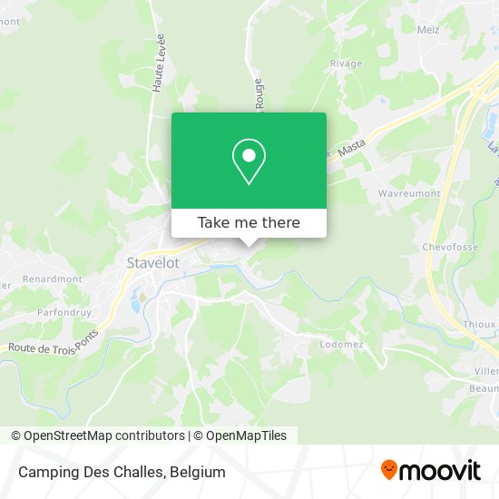 Camping Des Challes plan