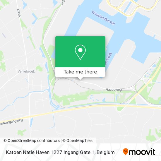 Katoen Natie Haven 1227 Ingang Gate 1 map