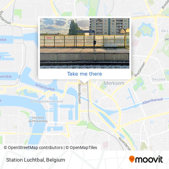 Station Luchtbal map