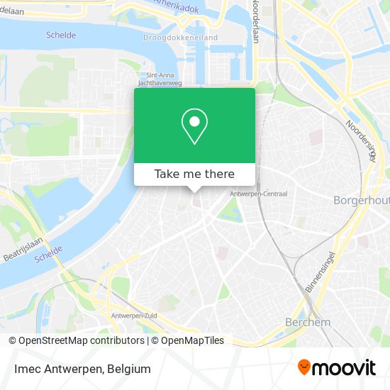 Imec Antwerpen map