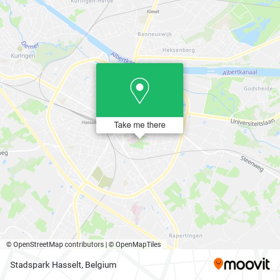 Stadspark Hasselt map