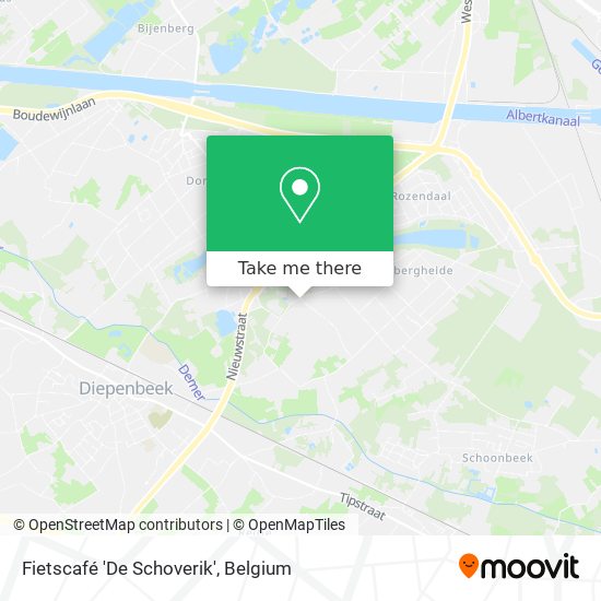 Fietscafé 'De Schoverik' map