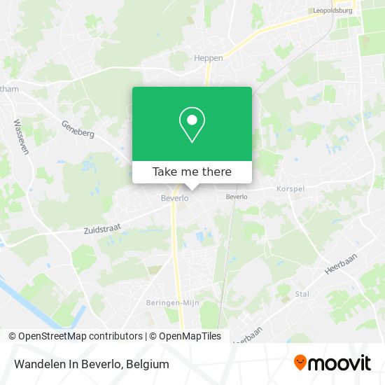 Wandelen In Beverlo map