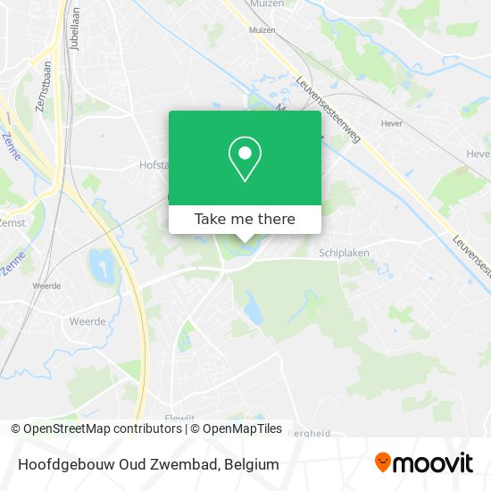 Hoofdgebouw Oud Zwembad map