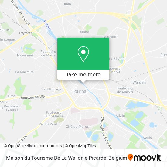 Maison du Tourisme De La Wallonie Picarde map