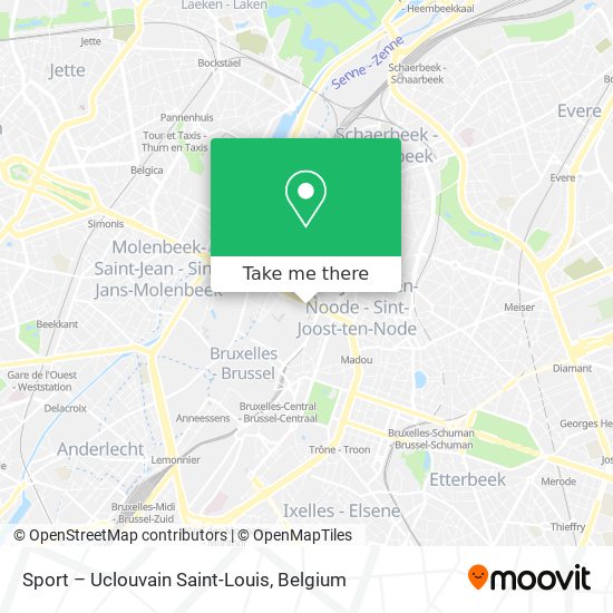 Sport – Uclouvain Saint-Louis map