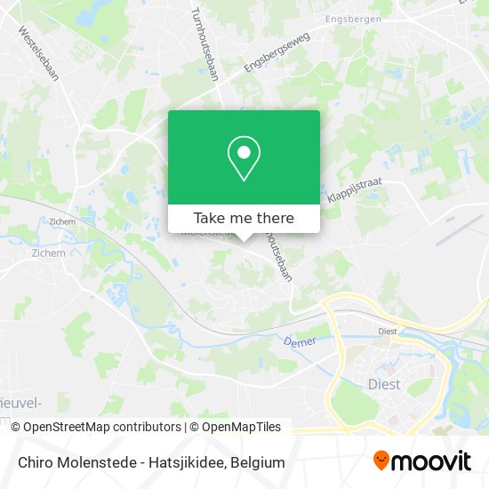 Chiro Molenstede - Hatsjikidee map