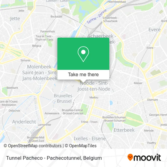 Tunnel Pacheco - Pachecotunnel map