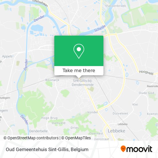 Oud Gemeentehuis Sint-Gillis map