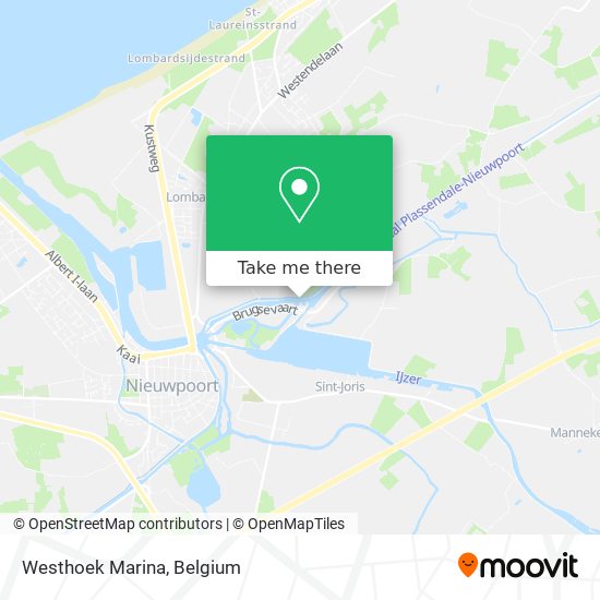 Westhoek Marina map