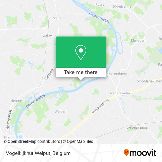 Vogelkijkhut Weiput map