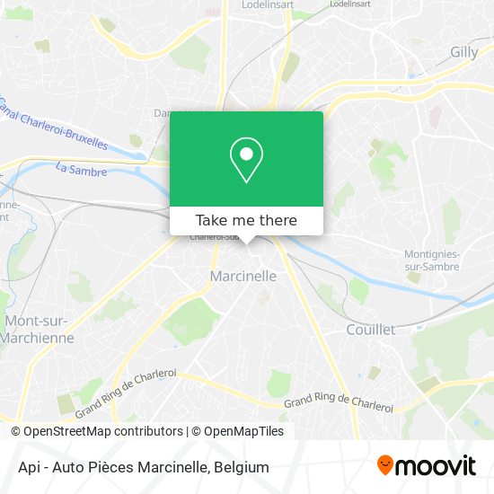 Api - Auto Pièces Marcinelle map