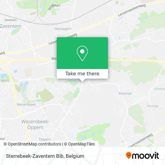 Sterrebeek-Zaventem Bib map