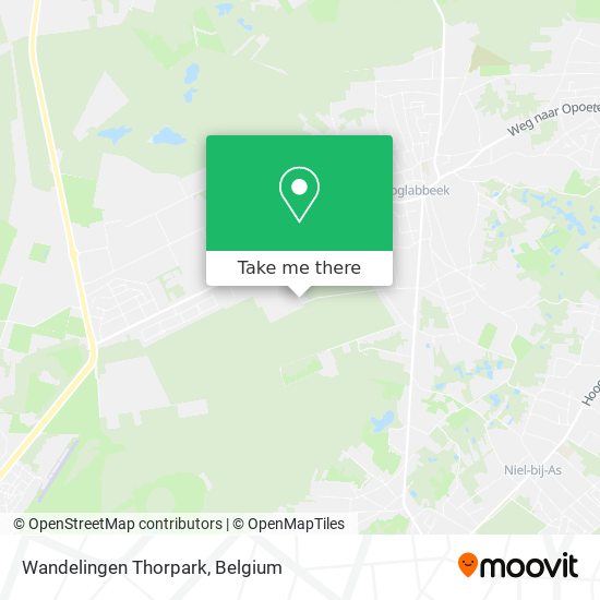 Wandelingen Thorpark map