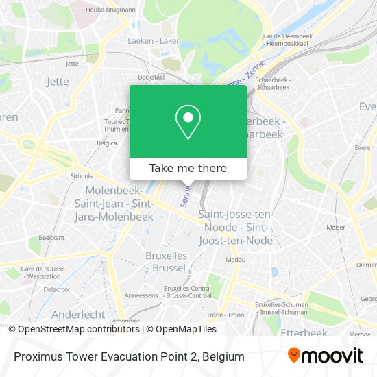 Proximus Tower Evacuation Point 2 plan