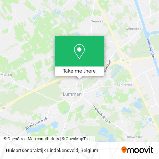 Huisartsenpraktijk Lindekensveld map