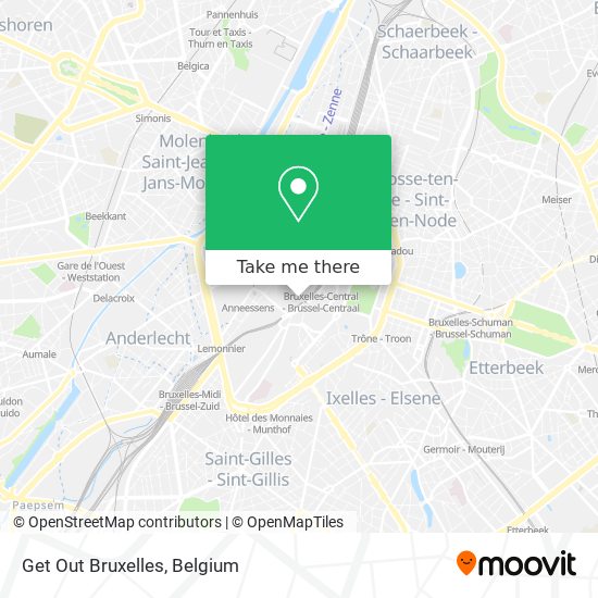 Get Out Bruxelles map