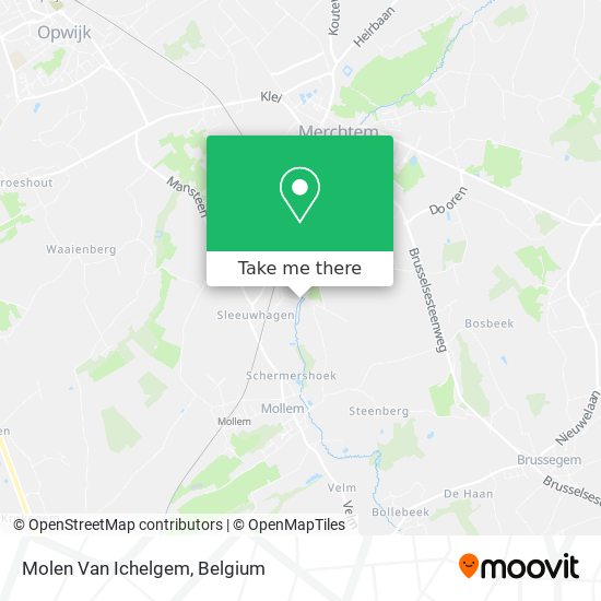 Molen Van Ichelgem map