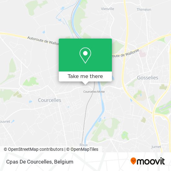 Cpas De Courcelles map