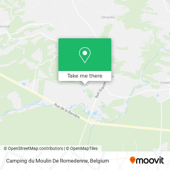 Camping du Moulin De Romedenne map