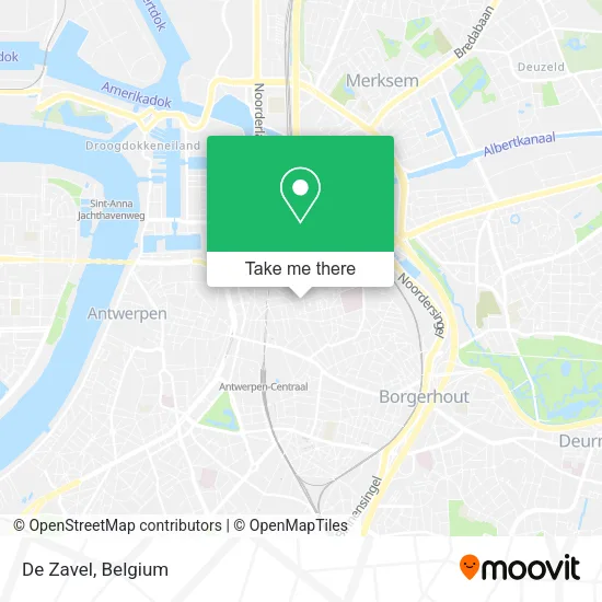 De Zavel map