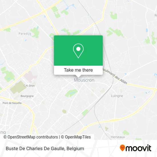 Buste De Charles De Gaulle map