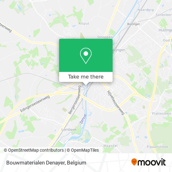 Bouwmaterialen Denayer map