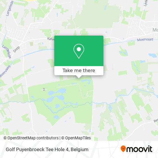 Golf Puyenbroeck Tee Hole 4 plan