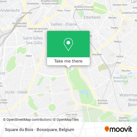 Square du Bois - Bossquare map