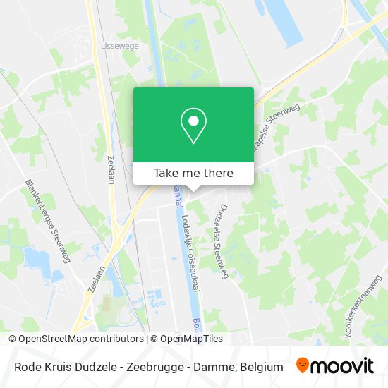 Rode Kruis Dudzele - Zeebrugge - Damme map