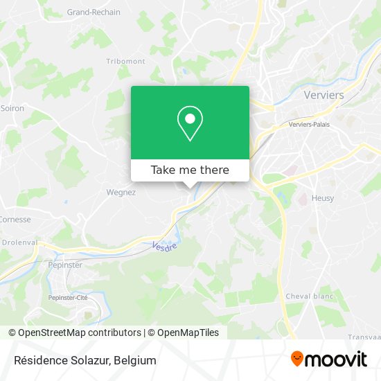 Résidence Solazur map