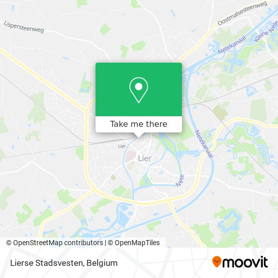 Lierse Stadsvesten map