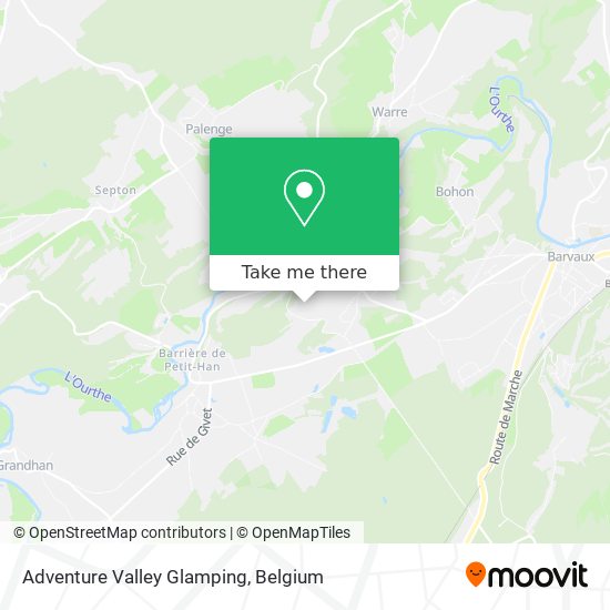 Adventure Valley Glamping map