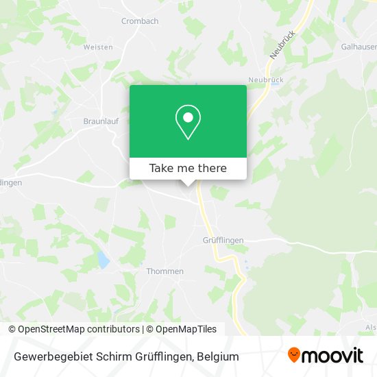 Gewerbegebiet Schirm Grüfflingen plan