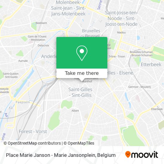 Place Marie Janson - Marie Jansonplein map